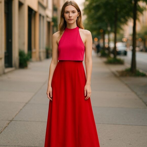 Jill Stewart Lovely Duo Gown Size 4 - Picture 1 of 6